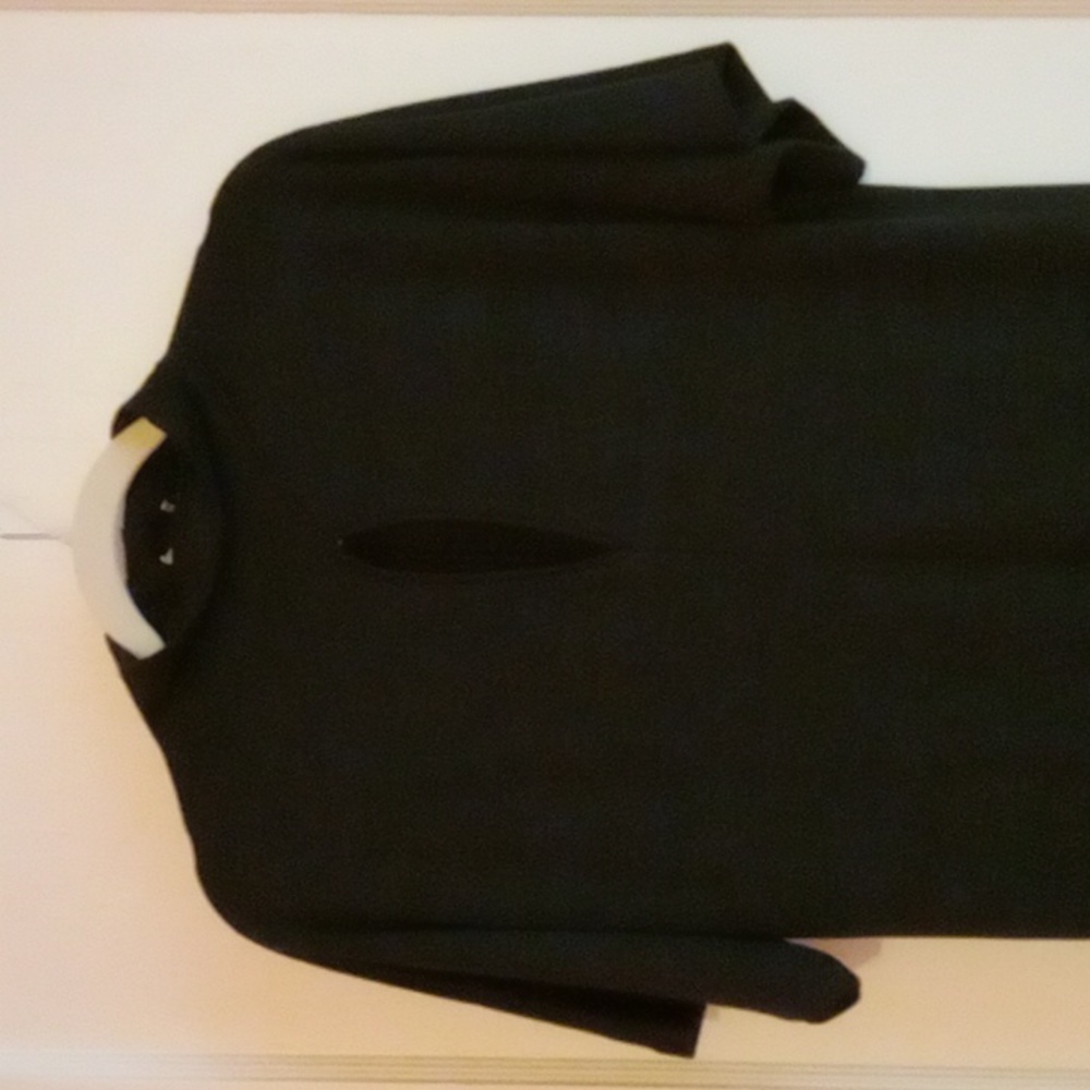 Zara Soft Cut out dress in black- S